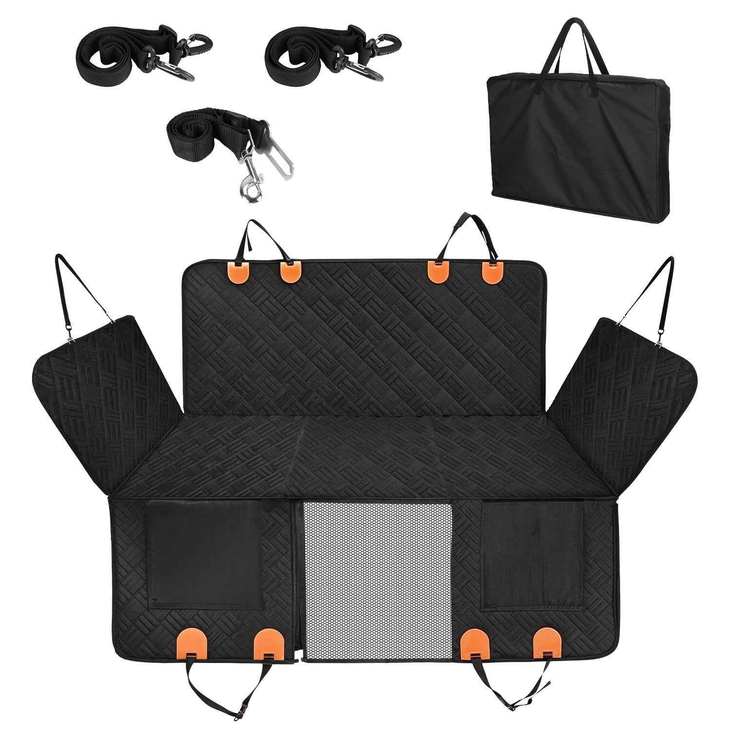 Dog Car Seat Cover - Waterproof Hammock for Back Seat - Purrfect Pet Haven