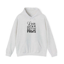 Love Has Four Paws Hoodie – Cozy Unisex Sweatshirt for Pet Lovers | Purrfect Pet Haven