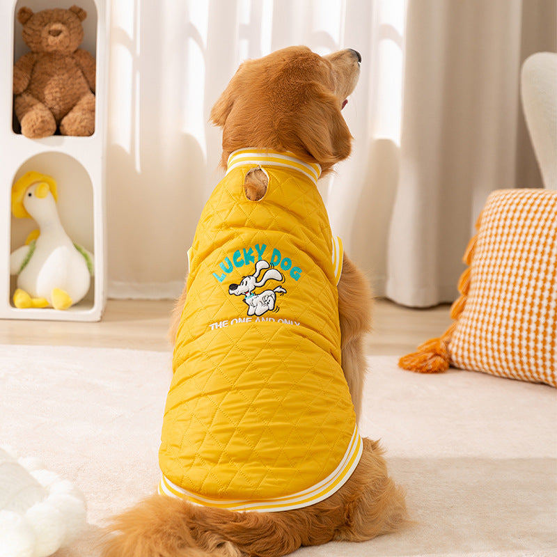 Lucky Dog Quilted Vest - Large Breed Winter Coat - Purrfect Pet Haven
