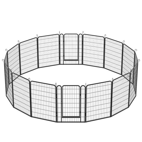 16 Piece Heavy Duty Metal Pet Sports Fence - Exercise Playpen
