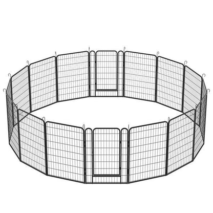 16 Piece Heavy Duty Metal Pet Sports Fence - Exercise Playpen