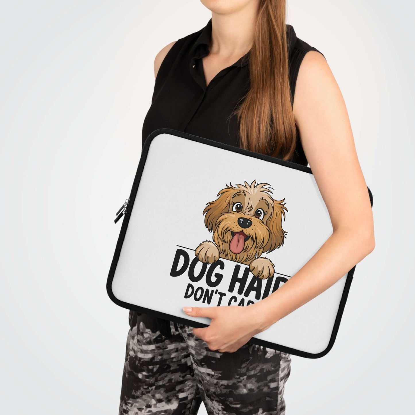 Dog Hair Don't Care Laptop Sleeve - Cute Dog Laptop Case