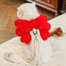 Bow Backpack Harness - Cute Pet Chest Strap Leash Set