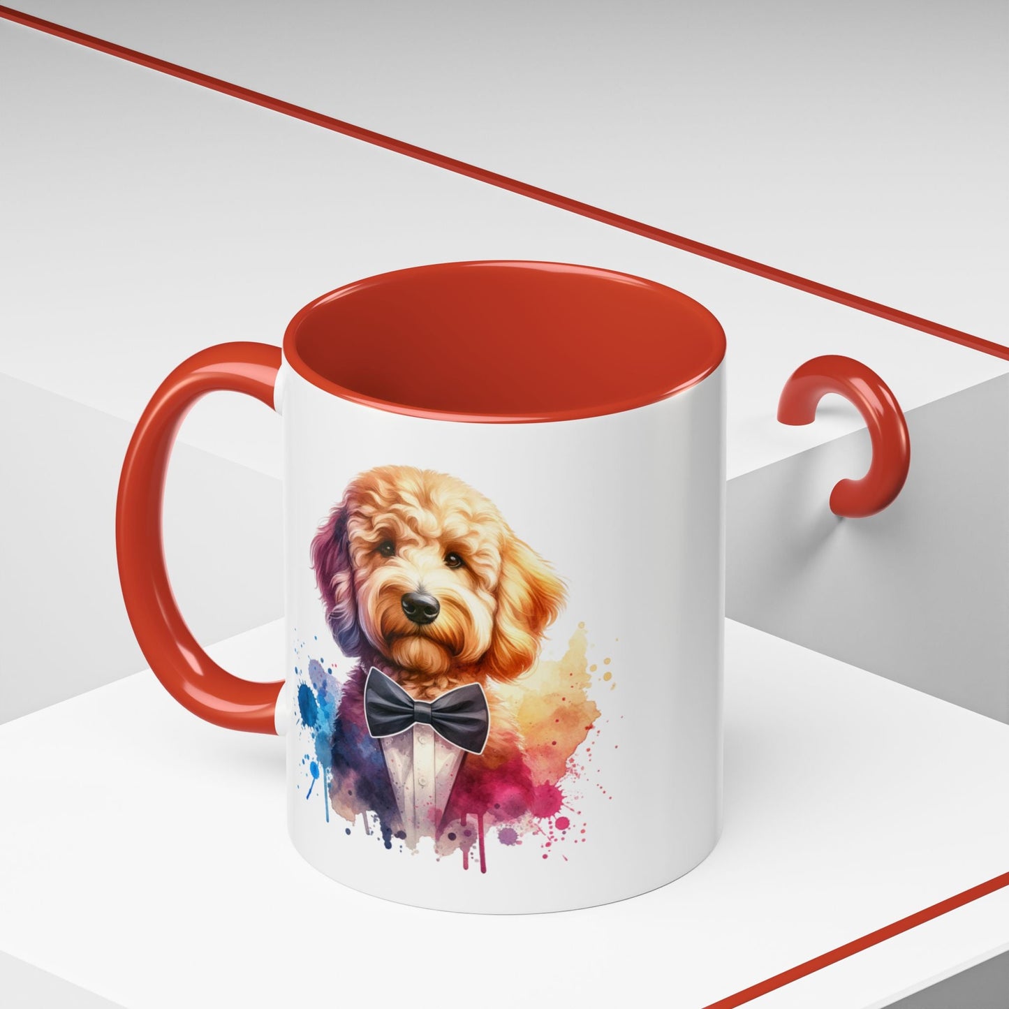Watercolor Dog Lover Coffee Mug - 11oz & 15oz Accent Mugs for Pet Owners | Purrfect Pet Haven