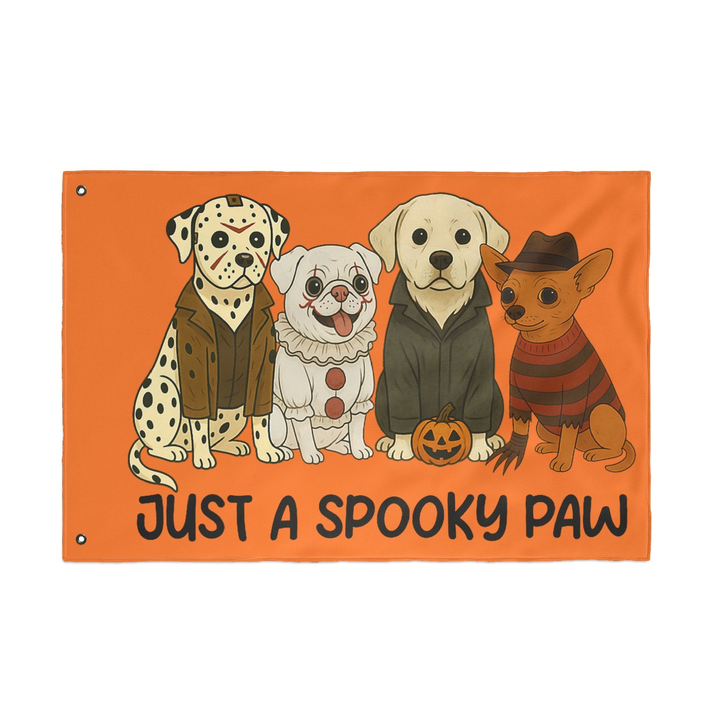 Halloween Dog Garden Flag - Spooky Pet Lover Outdoor Decoration
