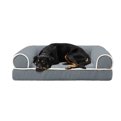 Luxury Dog Bed Sofa - Washable Cover & Egg Crate Memory Foam
