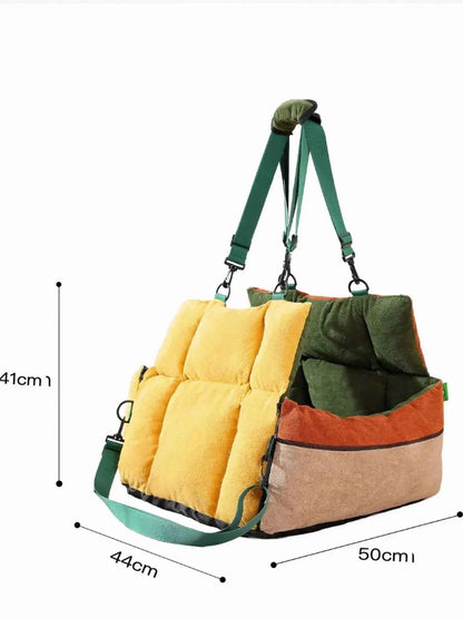 Comfortable & Secure Pet Car Seat Bed