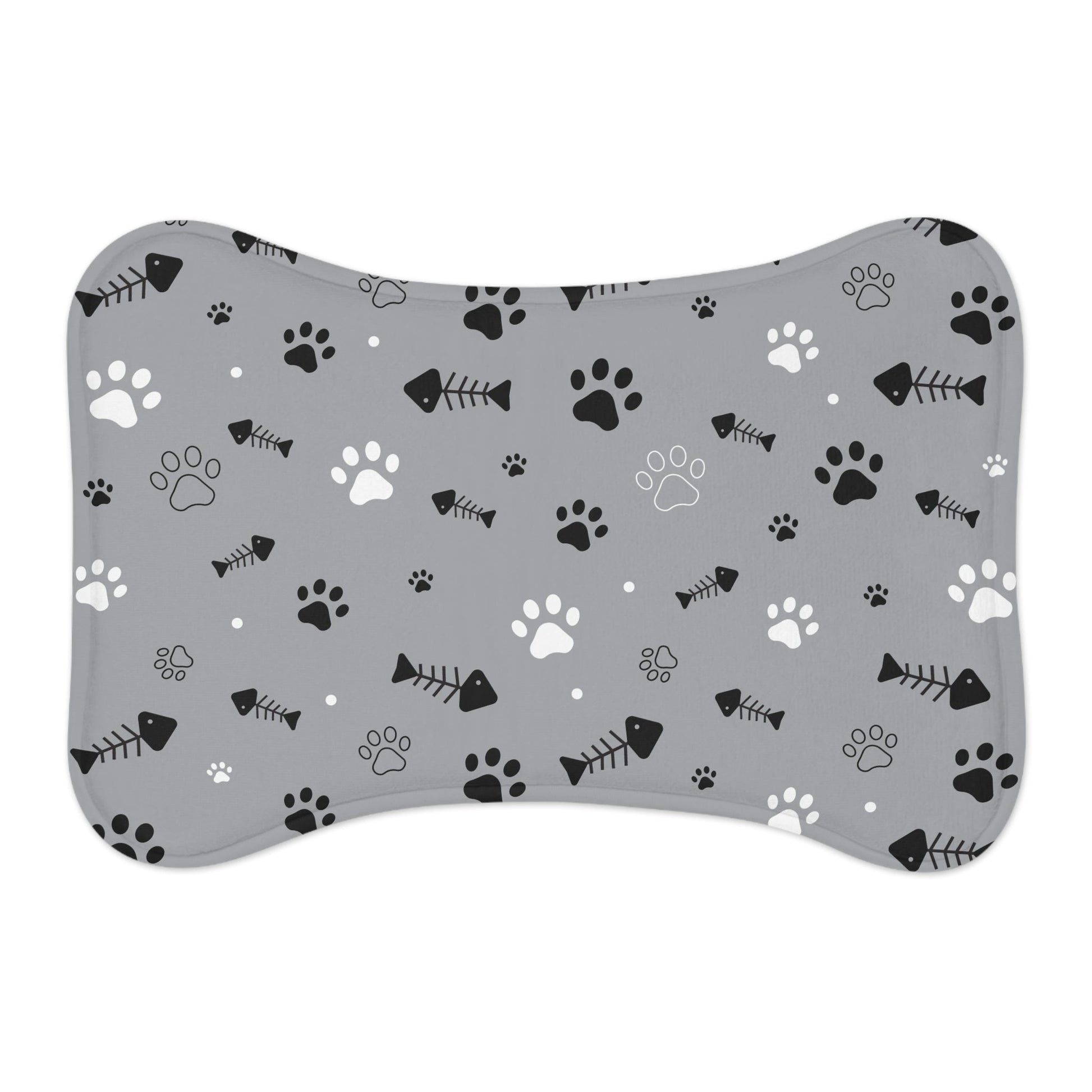 Stylish Pet Feeding Mat with Paw Print Design - Perfect for Pet Lovers | Purrfect Pet Haven