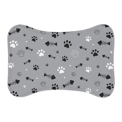 Stylish Pet Feeding Mat with Paw Print Design - Perfect for Pet Lovers | Purrfect Pet Haven