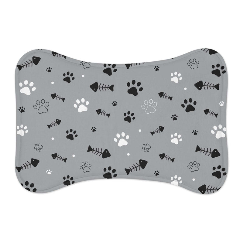 Stylish Pet Feeding Mat with Paw Print Design - Perfect for Pet Lovers | Purrfect Pet Haven