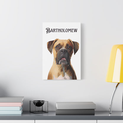 PAW-sonalized White Canvas Print | Upload Photo~Choose size