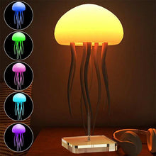 Portable LED Night Light Jellyfish Mood Lamp - Smart Table Lamp For Bedside Desk