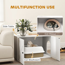 Cat Litter Box Enclosure with Barn Door - Hidden Cabinet 31.5x21x20