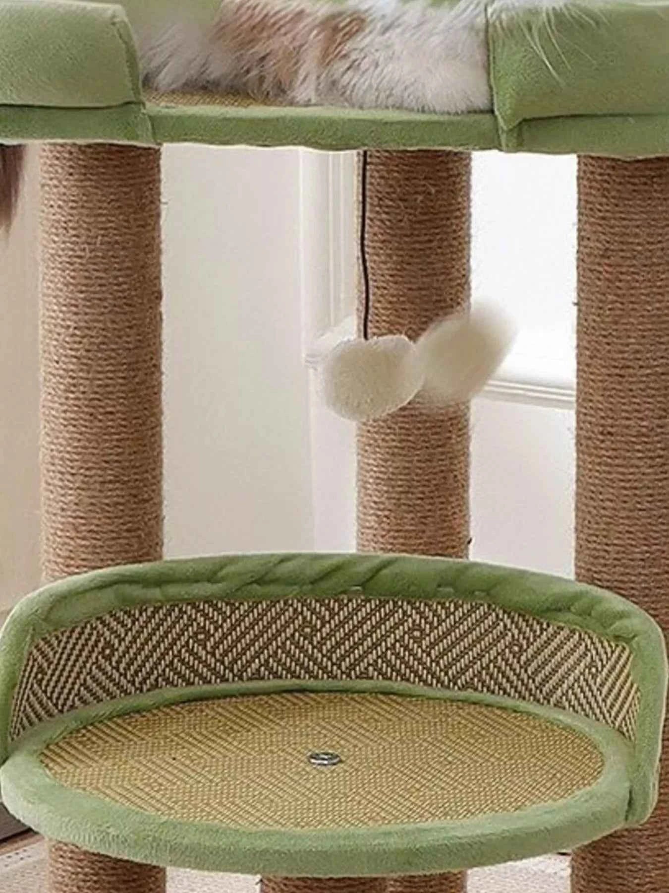 Plush Cat Tree Condo - Multi-Level Scratching Posts
