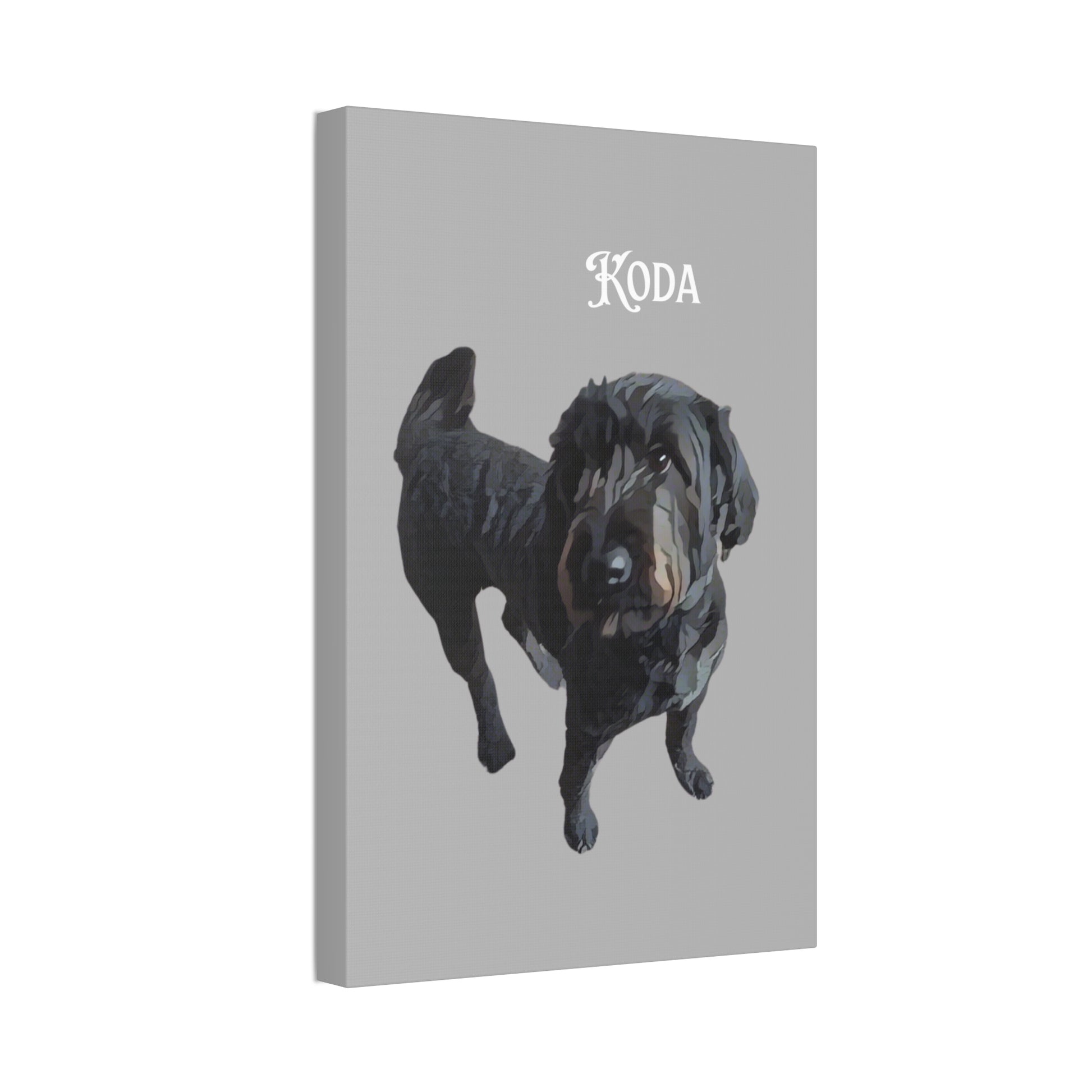 PAW-sonalized Light Grey Canvas Print | Upload Photo~Choose size | Purrfect Pet Haven