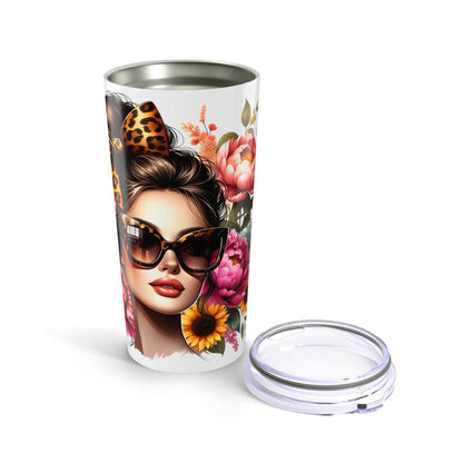 Floral Beauty Tumbler - Blessed Mom  20oz Travel Mug