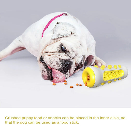 Indestructible Dog Squeaky Toys - Tough Toothbrush Chew Toy for Aggressive Chewers