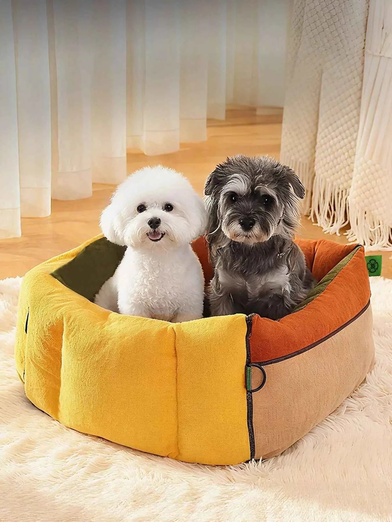 Comfortable & Secure Pet Car Seat Bed