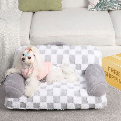 Orthopedic Pet Couch Bed - Machine Washable Non-Slip