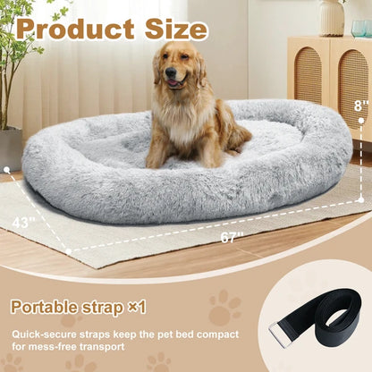 Dog Bed - Large Washable with Handles & Non-Slip