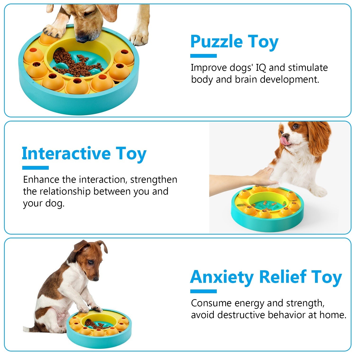 Dog Puzzle Feeder - Slow Feeding IQ Training Toy - Purrfect Pet Haven