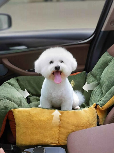 Comfortable & Secure Pet Car Seat Bed