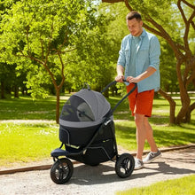3 In 1 Pet Jogging Stroller - Small Dogs Cats Detachable Carrier