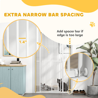 Extra Tall Pet Gate 67" - Dog Gate with Cat Door