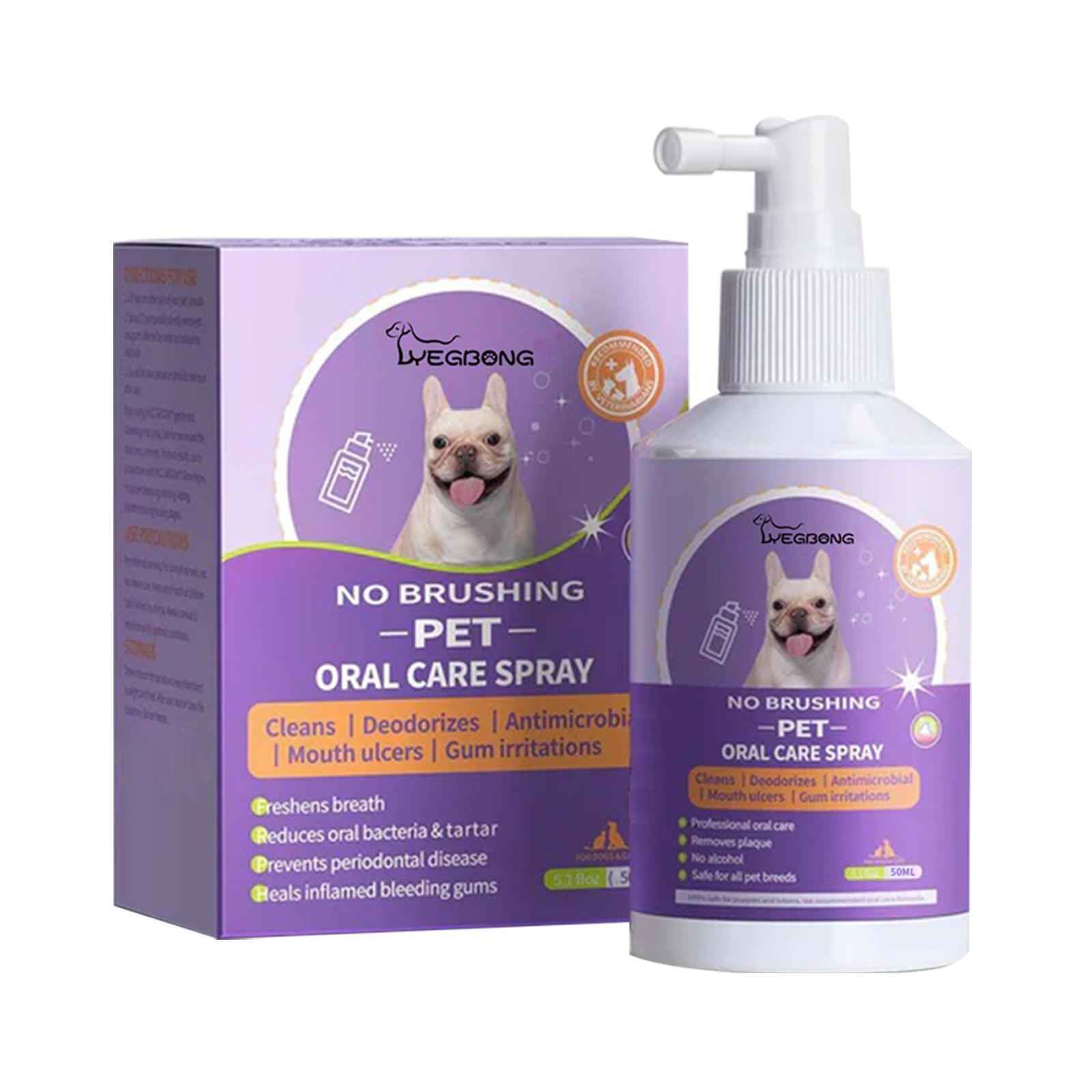 Pet Teeth Cleaning Spray - Natural Dental Care for Dogs & Cats - Purrfect Pet Haven
