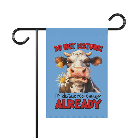 Funny Garden Banner - Do Not Disturb Cow Sign for Home & Yard Decor | Purrfect Pet Haven