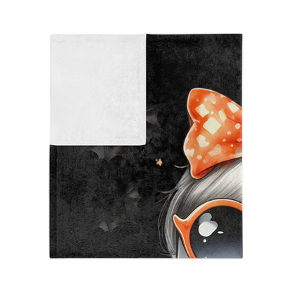 Halloween Ghost Blanket - Cute Spooky Fall Throw Microfiber
