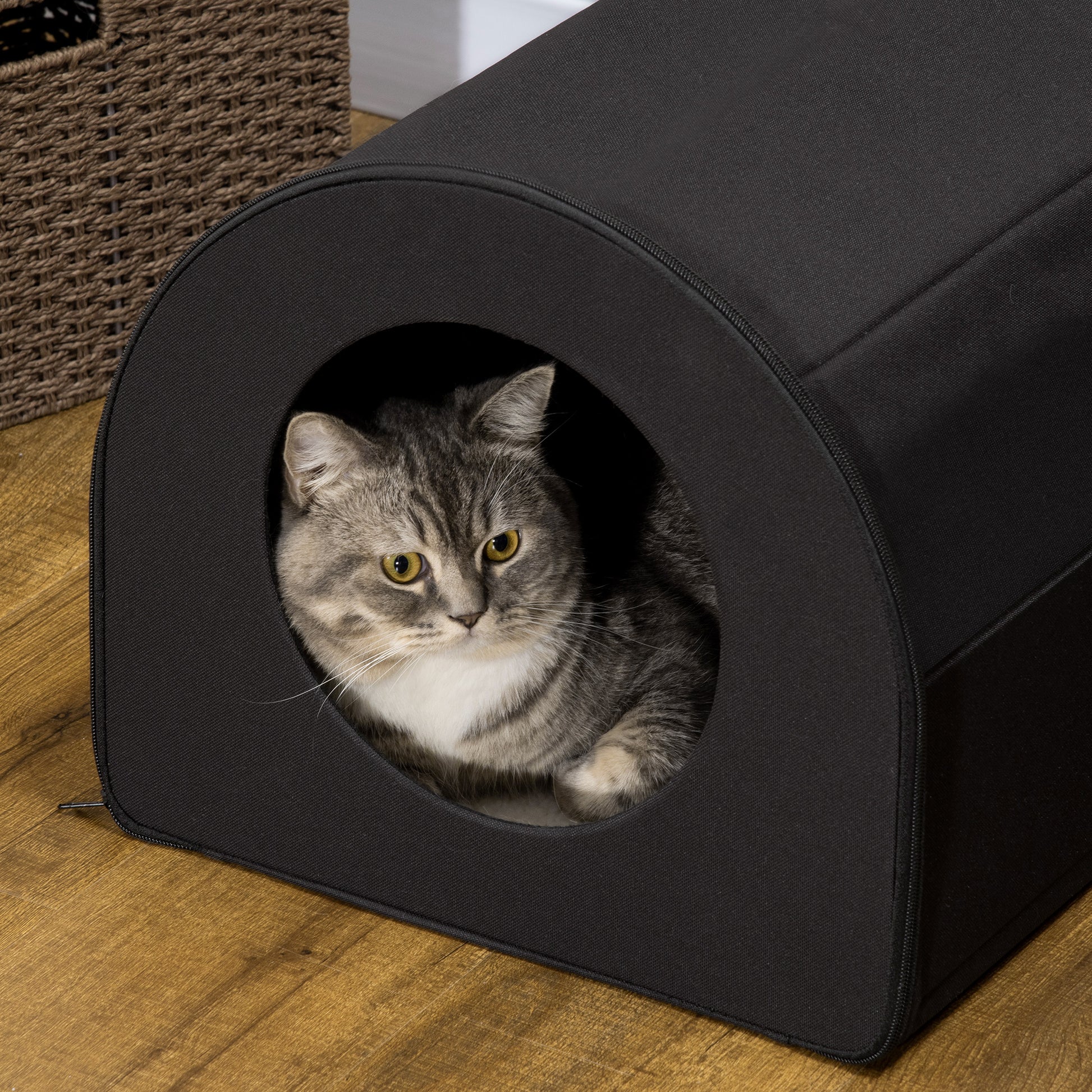Cozy Warmth Haven - Heated Cat House Shelter - Purrfect Pet Haven