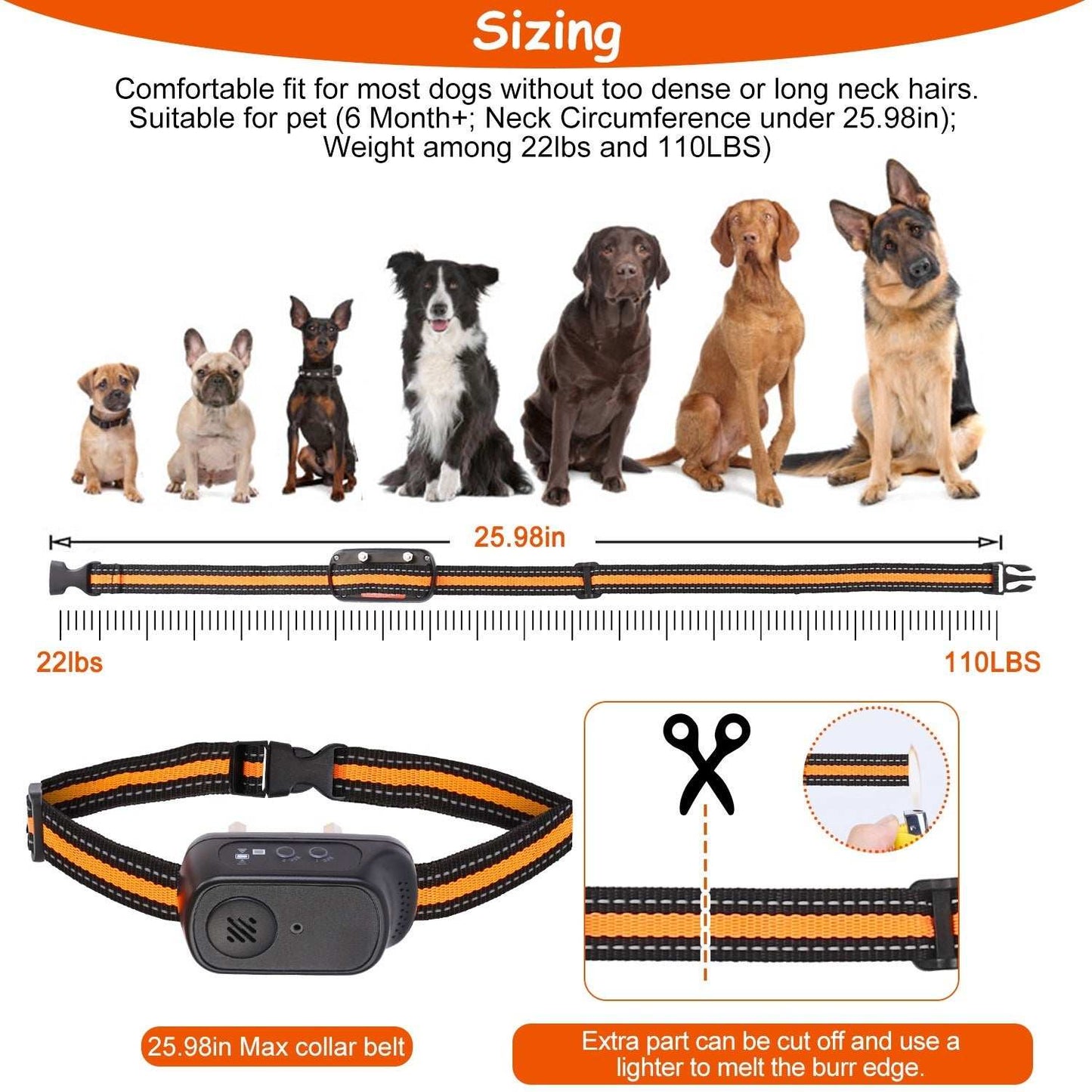 Dog Training Collar - Waterproof Remote With 3 Training Modes