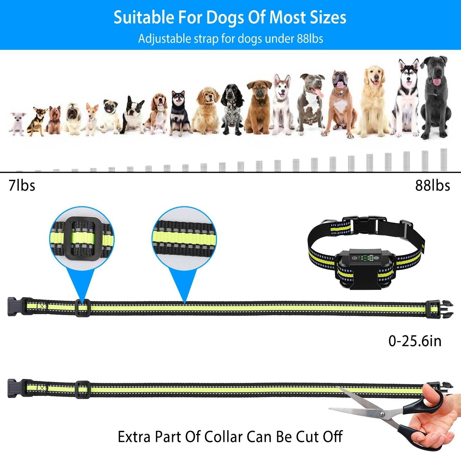 Smart Dog Bark Collar - Rechargeable & Adjustable - Purrfect Pet Haven