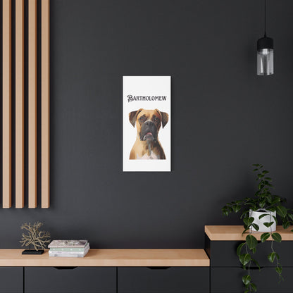 PAW-sonalized White Canvas Print | Upload Photo~Choose size | Purrfect Pet Haven