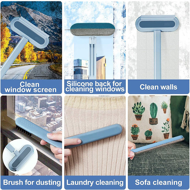 4-in-1 Pet Hair Removal Brush - Multi-Surface Cleaning Tool