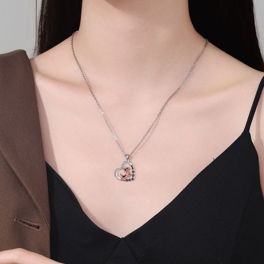Love Pendant Pet Dog Dog Necklace Female
