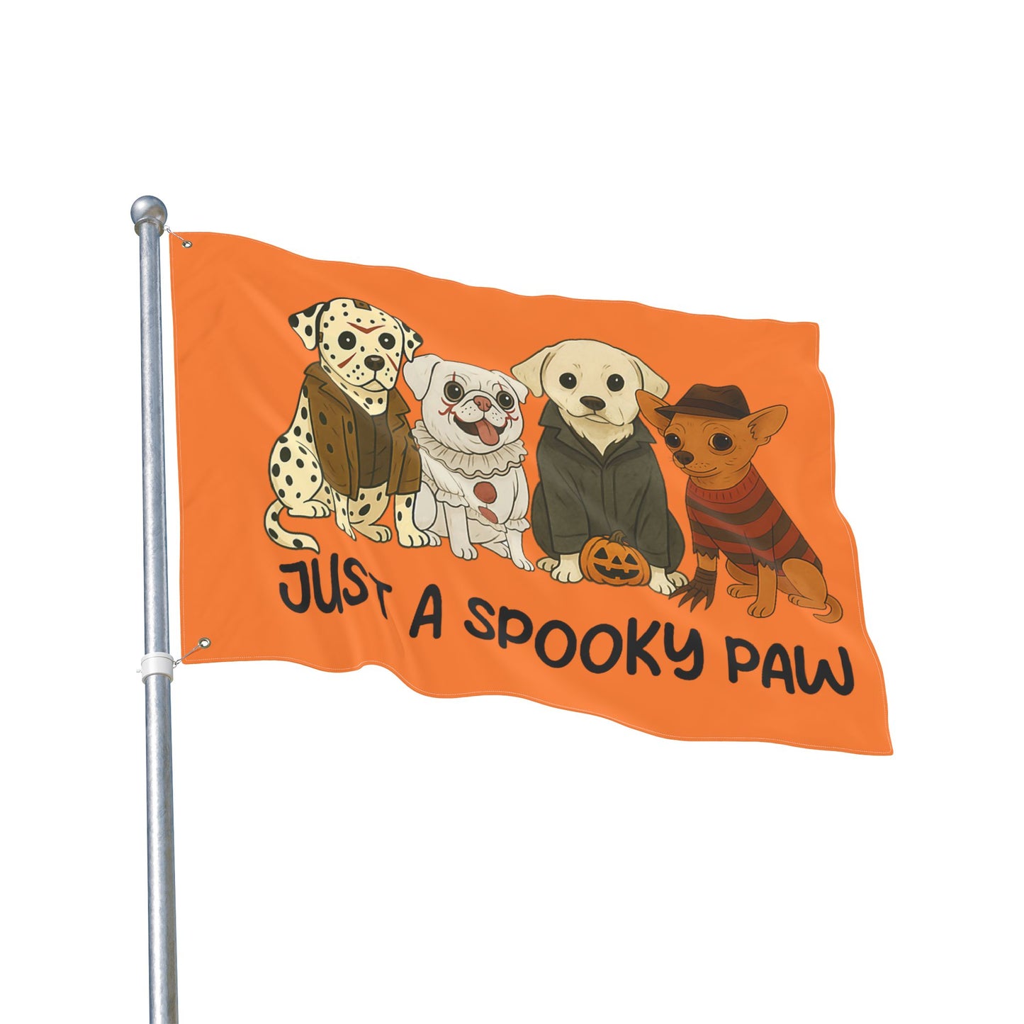 Halloween Dog Garden Flag - Spooky Pet Lover Outdoor Decoration