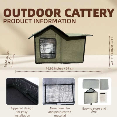Rainproof And Windproof Portable Outdoor Cat House
