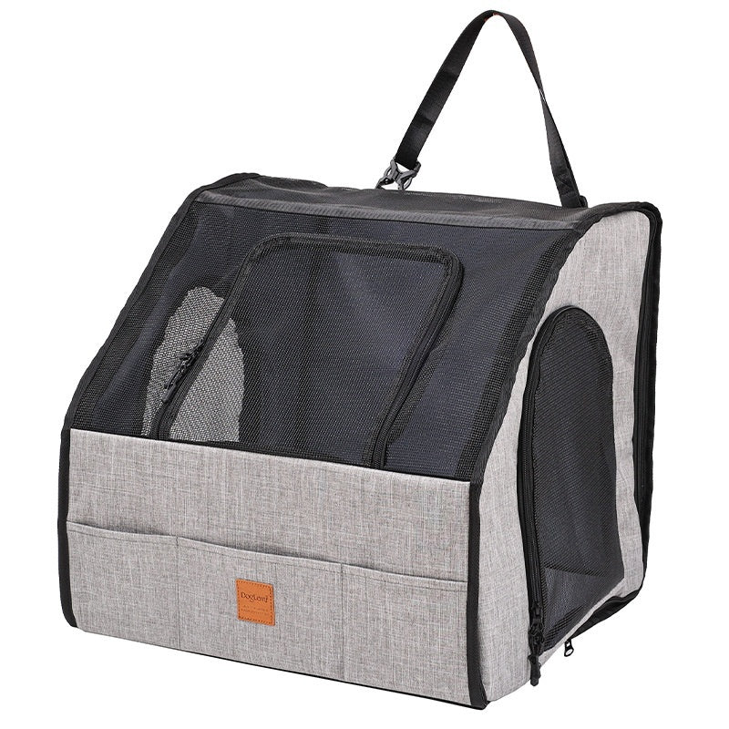 Portable Foldable Car Pet Cage - Waterproof Dog Travel Seat