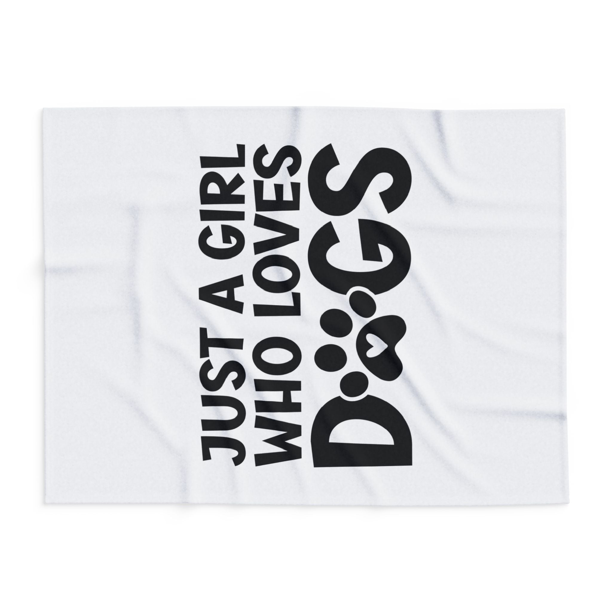 Just a Girl Who Loves Dogs - Fleece Blanket