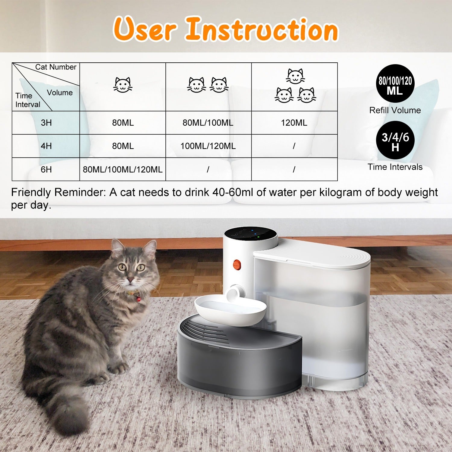 Smart Pet Water Fountain - 3L Cordless Self-Refill for Cats & Dogs - Purrfect Pet Haven