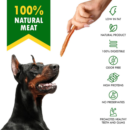Human Grade Grain Free Meat Chicken Strips Dog Treats 10.6 Oz