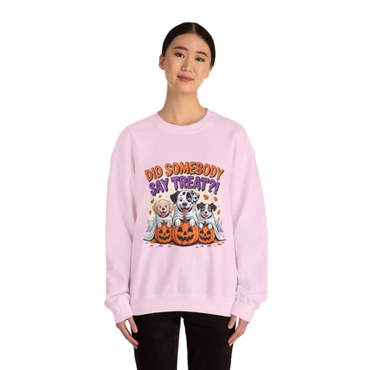 Halloween Dog Lover Crewneck - Cozy Spooky Season Pet Parent Sweatshirt