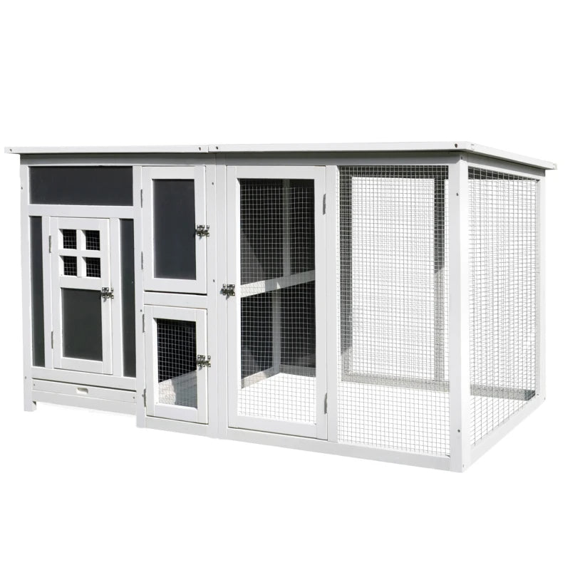 Chicken Coop with Run - Wooden Nesting Box Egg Box Fir Wood
