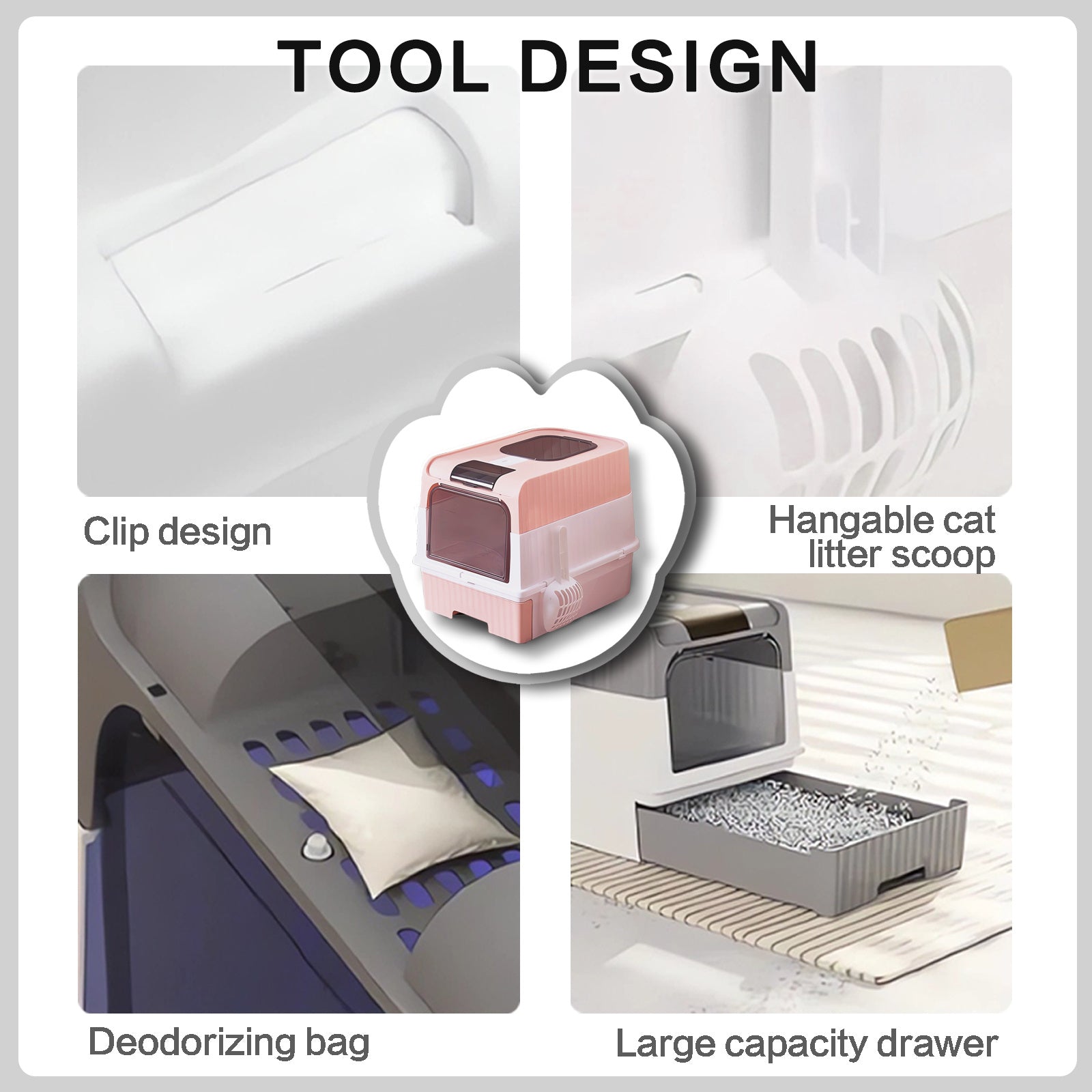 Cat Litter Box - Extra Large with Pull-Out Drawer - Purrfect Pet Haven