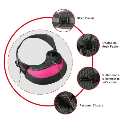 Pet Carrier Sling - Hands-Free for Small Dogs & Cats 12lbs - Purrfect Pet Haven