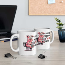 Funny Ceramic Mug - 'No Peeking!' Pig Design - Perfect Gift for Friends or Family | Purrfect Pet Haven