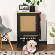Pet Feeding Station 1 Locker and 2 Overhead Dog Bowls