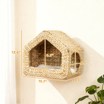 Seagrass Sky Pod - Wall Mounted Cat Hideaway